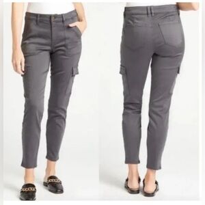 Evereve gray cotton blend skinny ankle jeans size 27